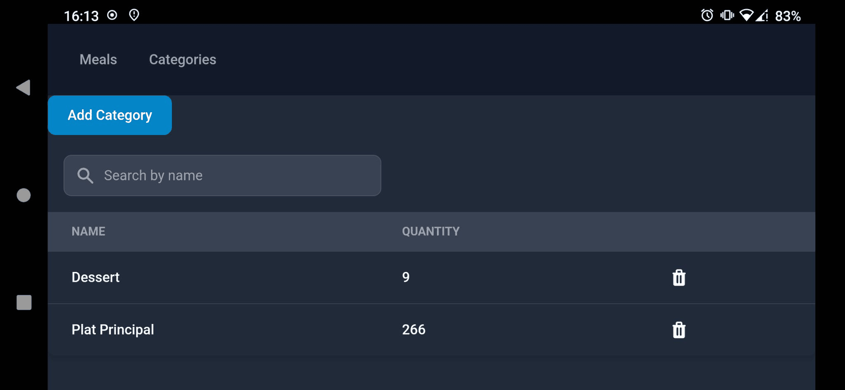 Menu Generator screenshot