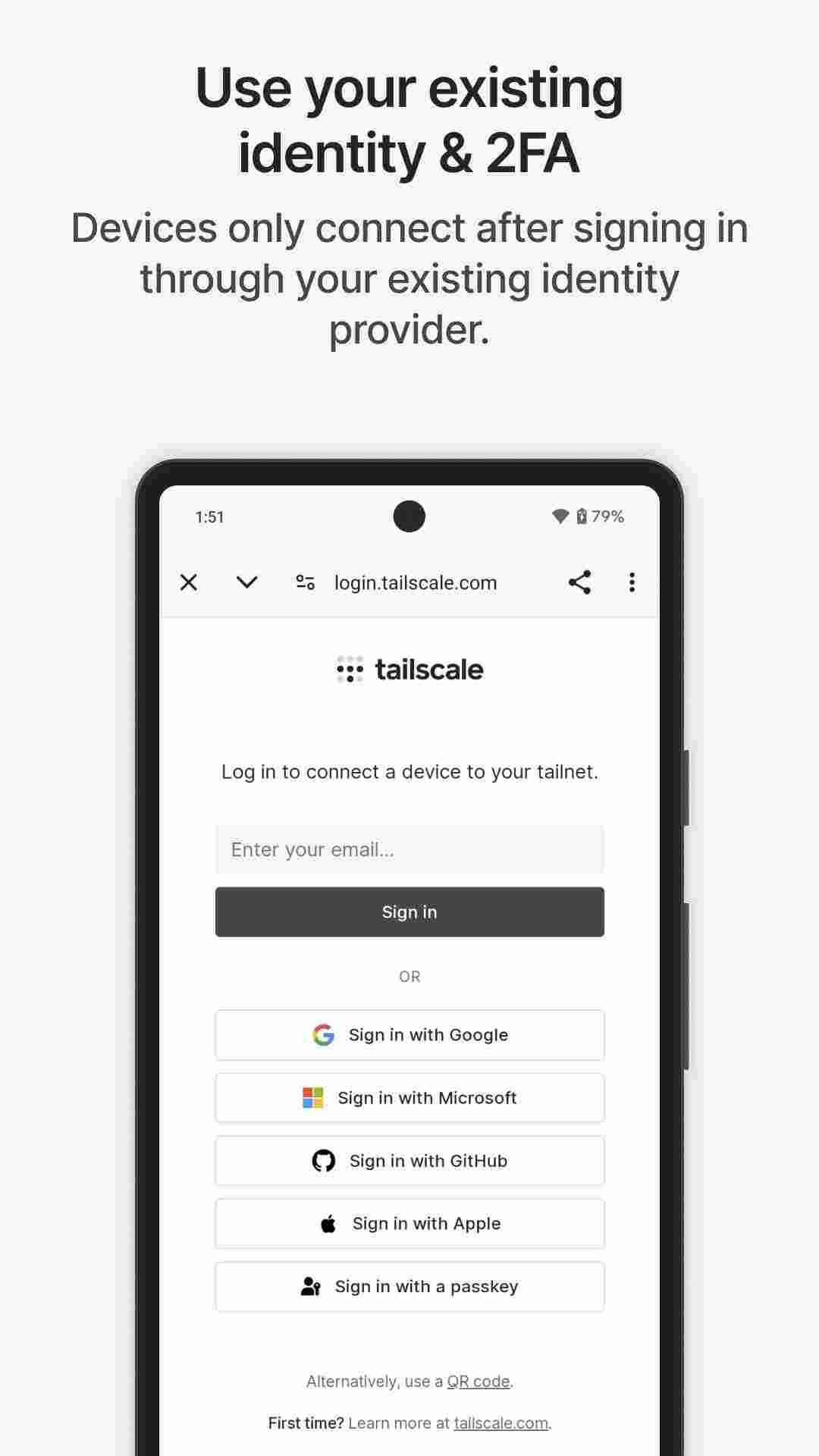 Tailscale screenshot