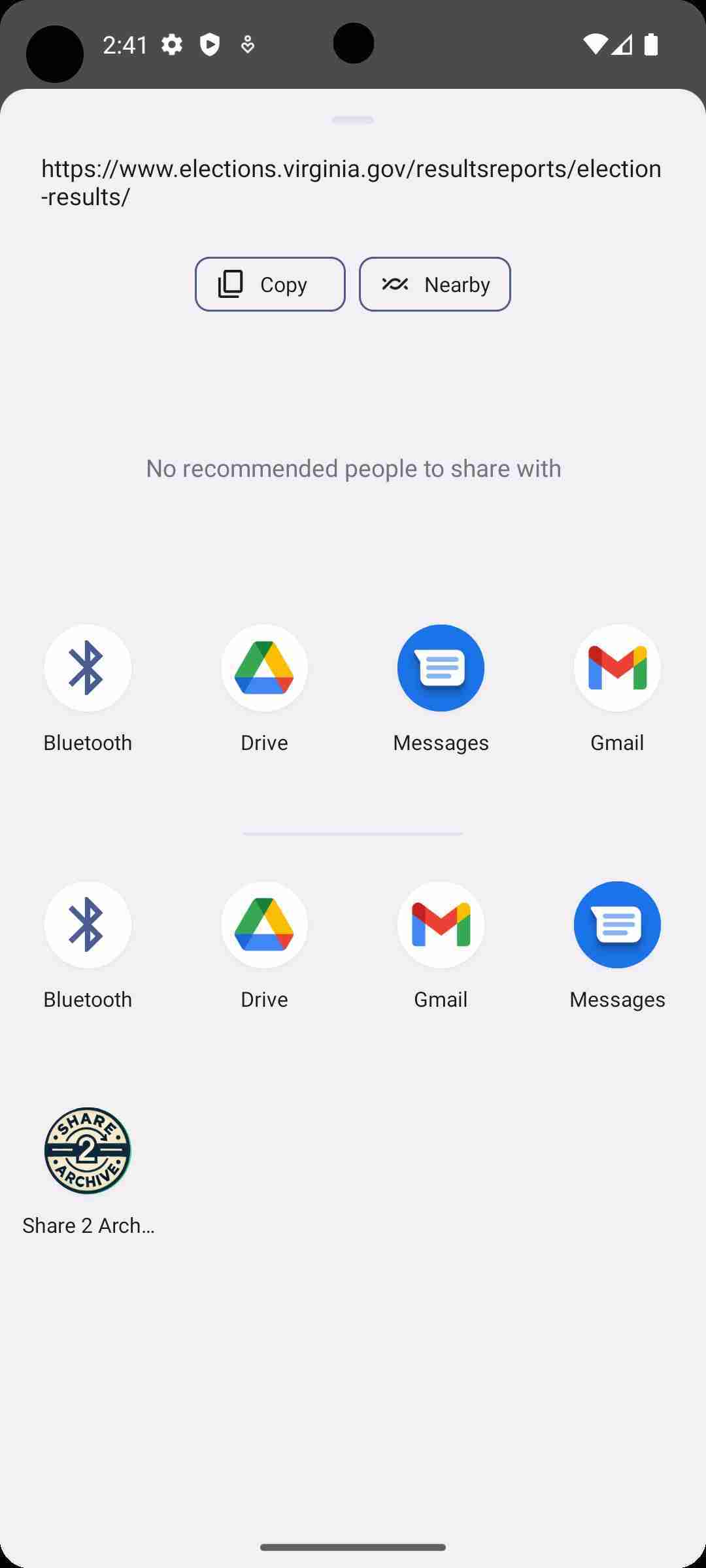 Share 2 Archive Today screenshot