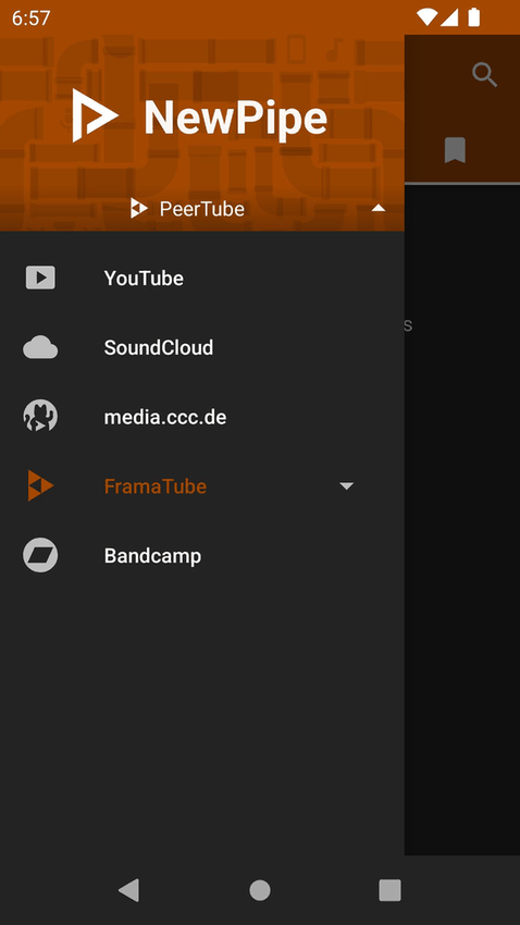 NewPipe screenshot