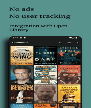 Openreads screenshot