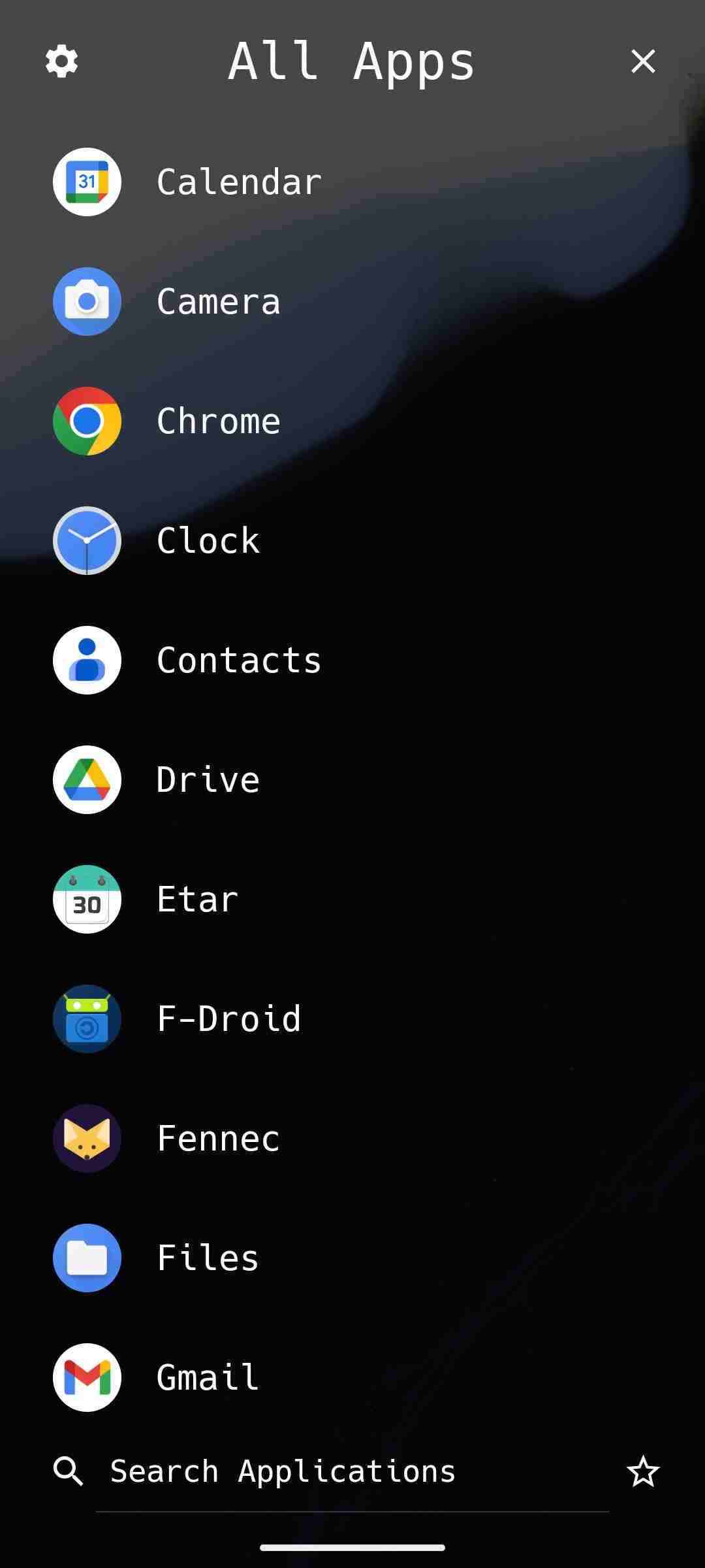 µLauncher screenshot