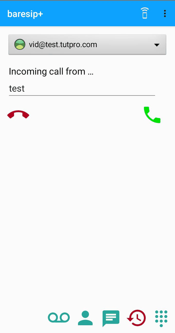 baresip+ screenshot