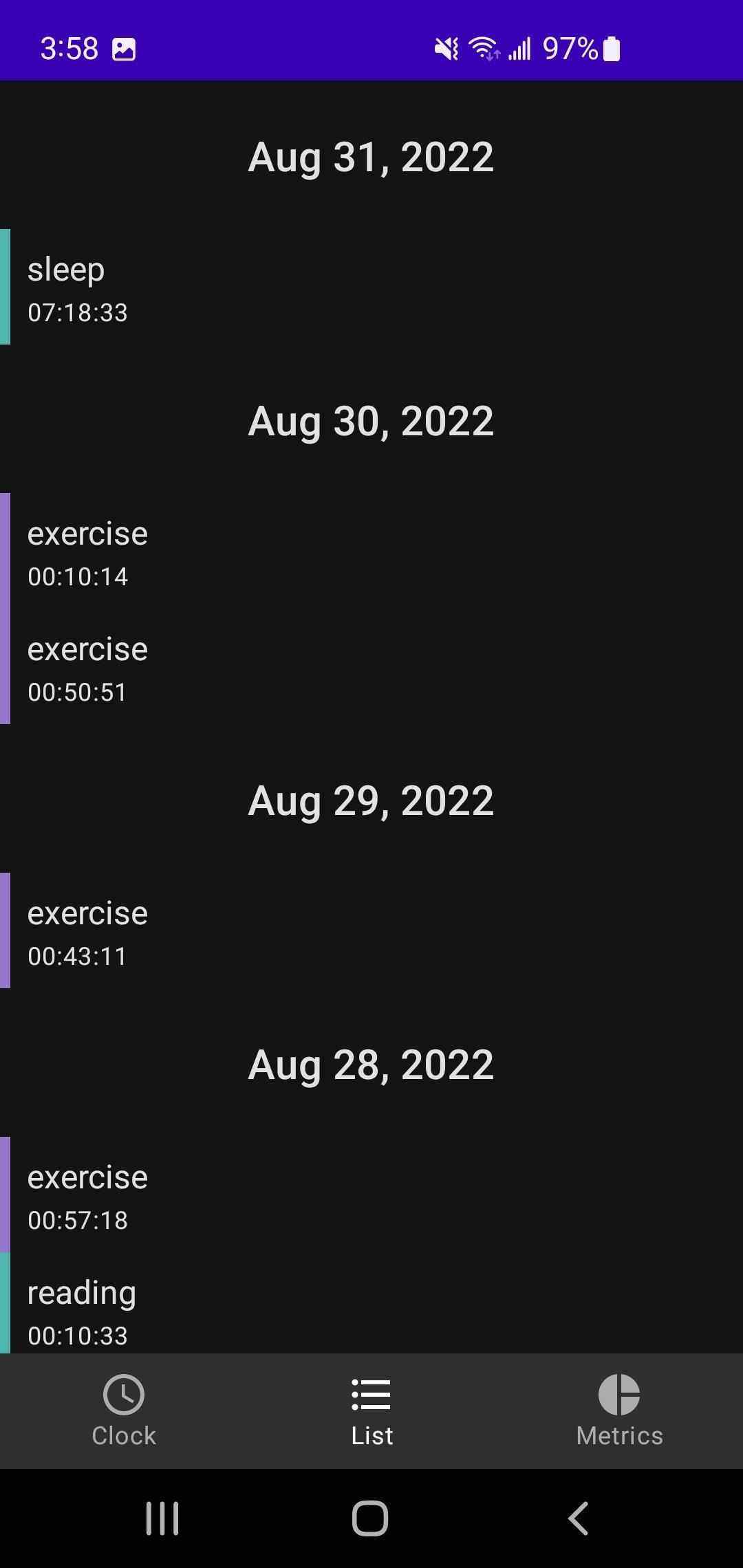 Time Clock screenshot