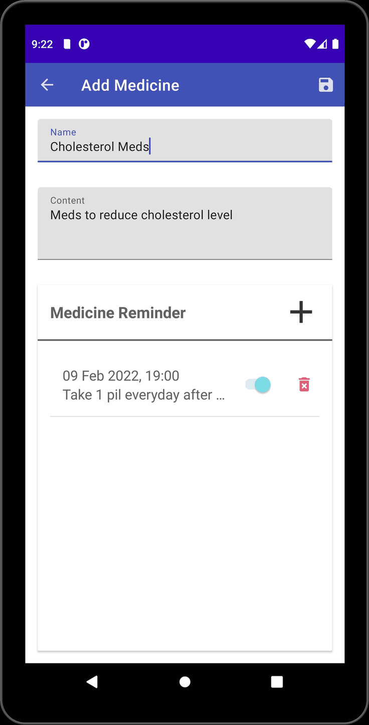 Medic Log screenshot
