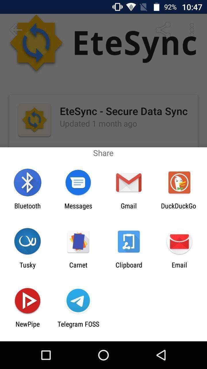 Share to Clipboard screenshot