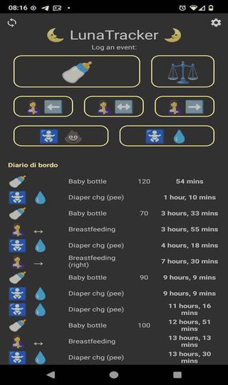 LunaTracker screenshot