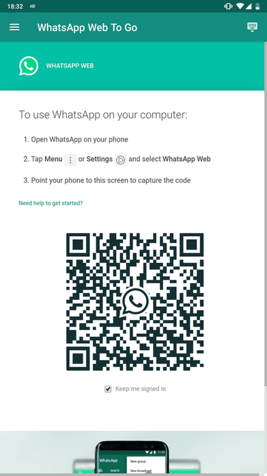 WhatsApp Web To Go screenshot