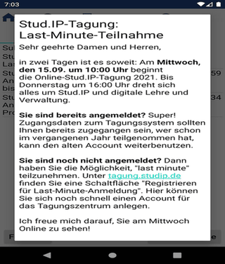unofficial Stud.IP-app screenshot