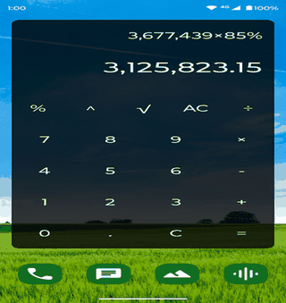 Fossify Calculator screenshot