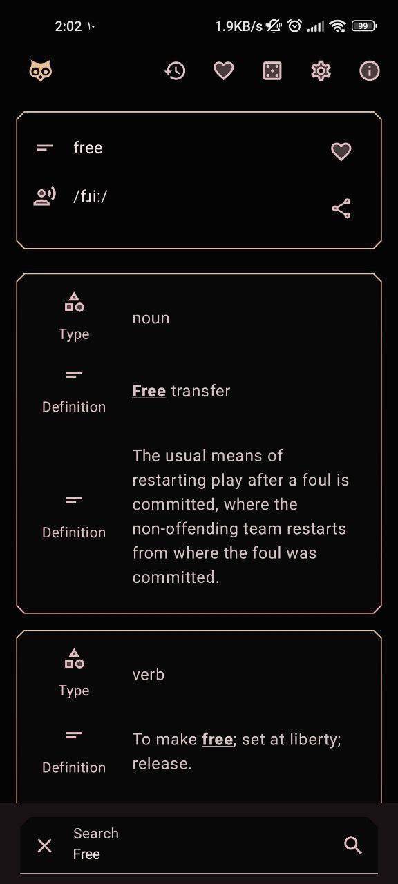 freeDictionaryApp screenshot