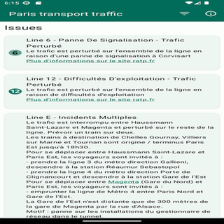 Paris Transport Traffic screenshot