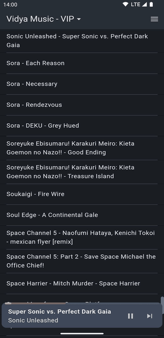 Vidya Music: Aersia VIP Player screenshot