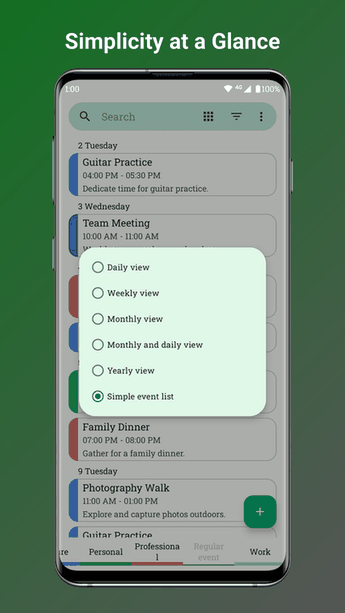 Fossify Calendar screenshot