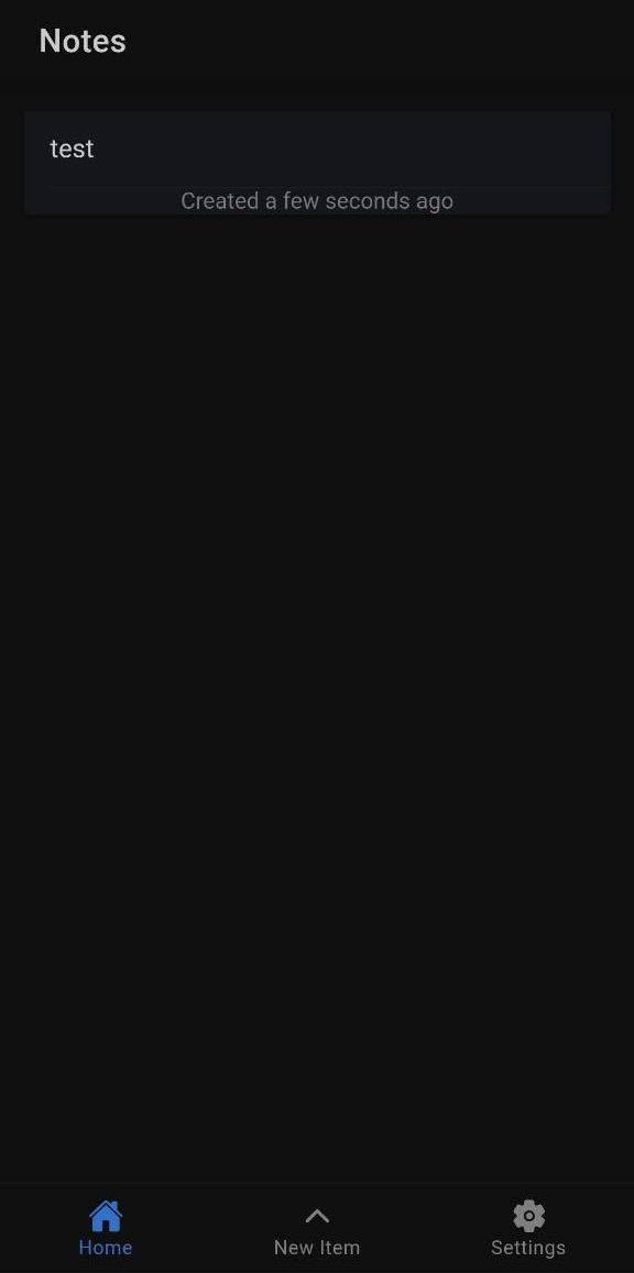 Ionic Notes screenshot