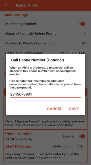 Keep Alive screenshot