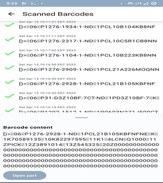 Inventory screenshot