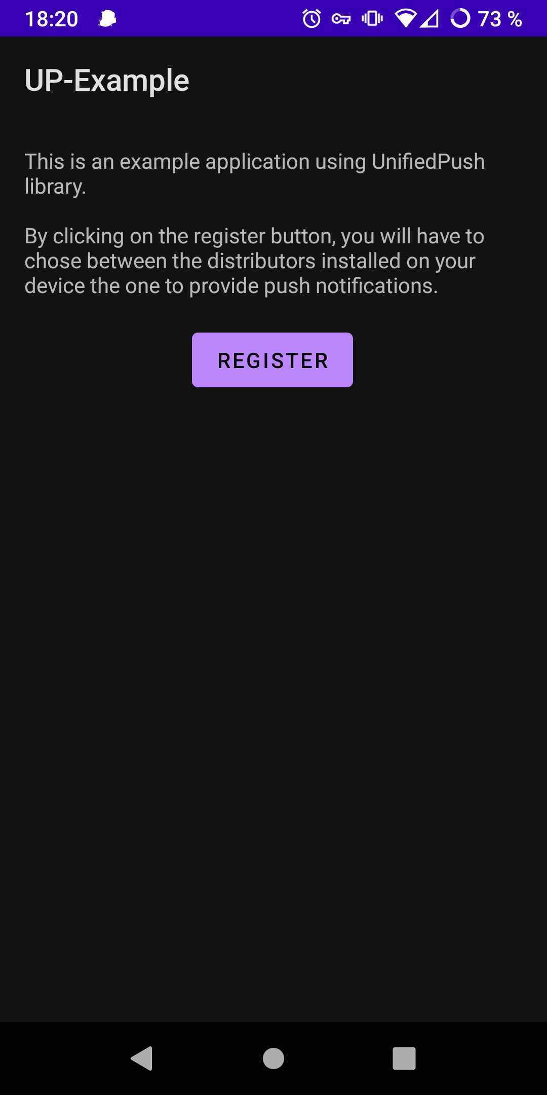 UP-Example screenshot