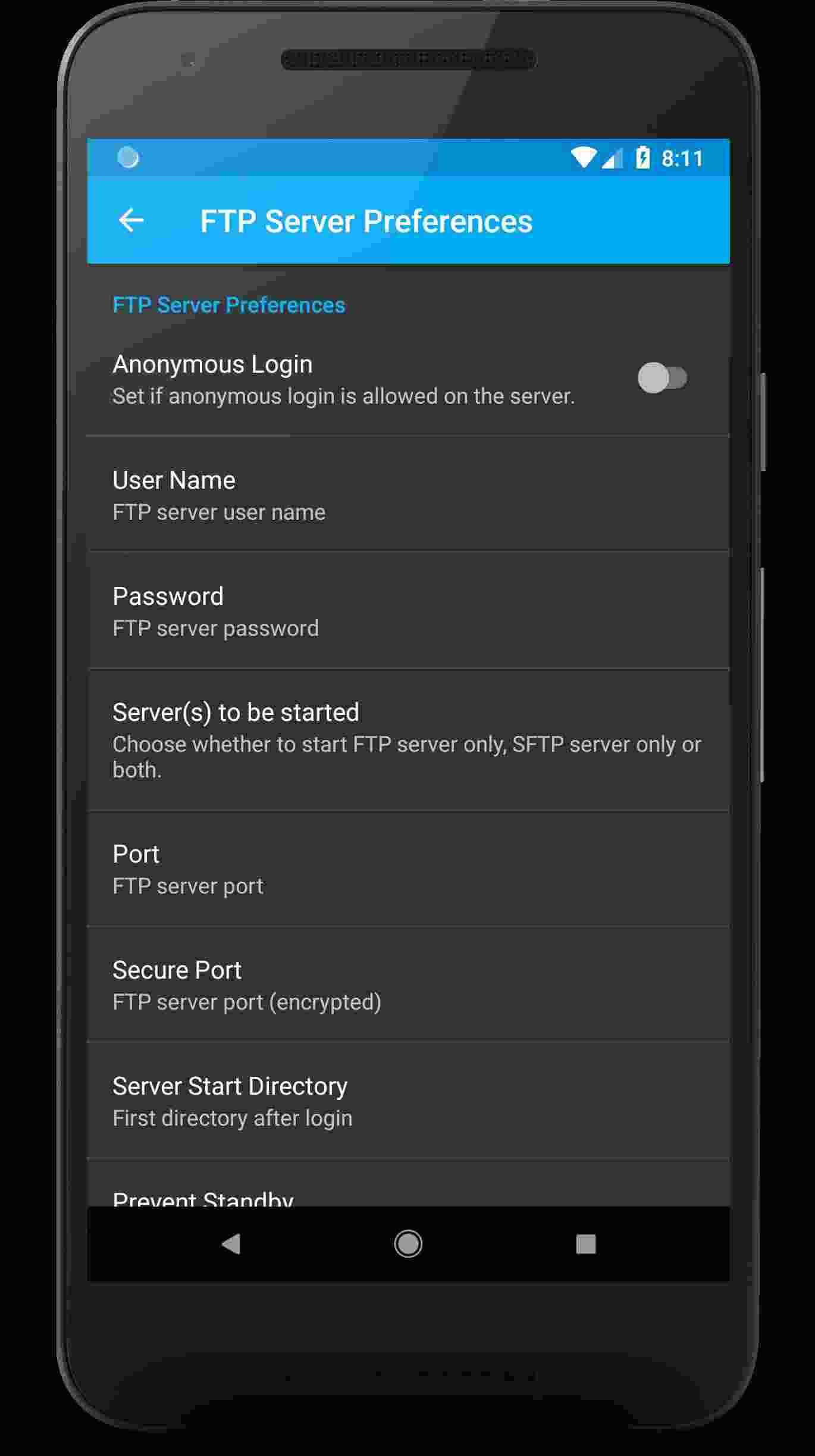 Primitive FTPd screenshot