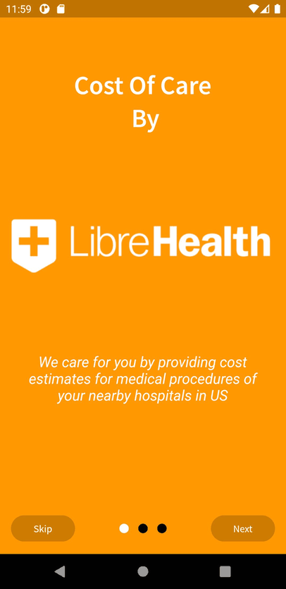 LibreHealth Cost Of Care Explorer screenshot