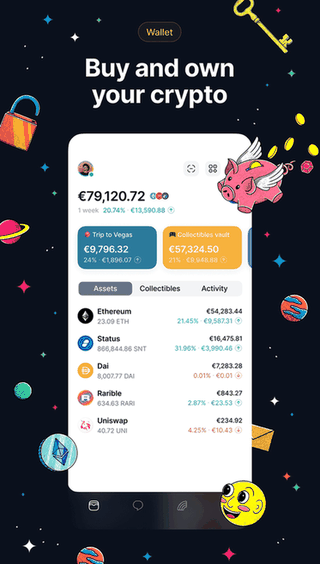 Status: Social Crypto Wallet screenshot