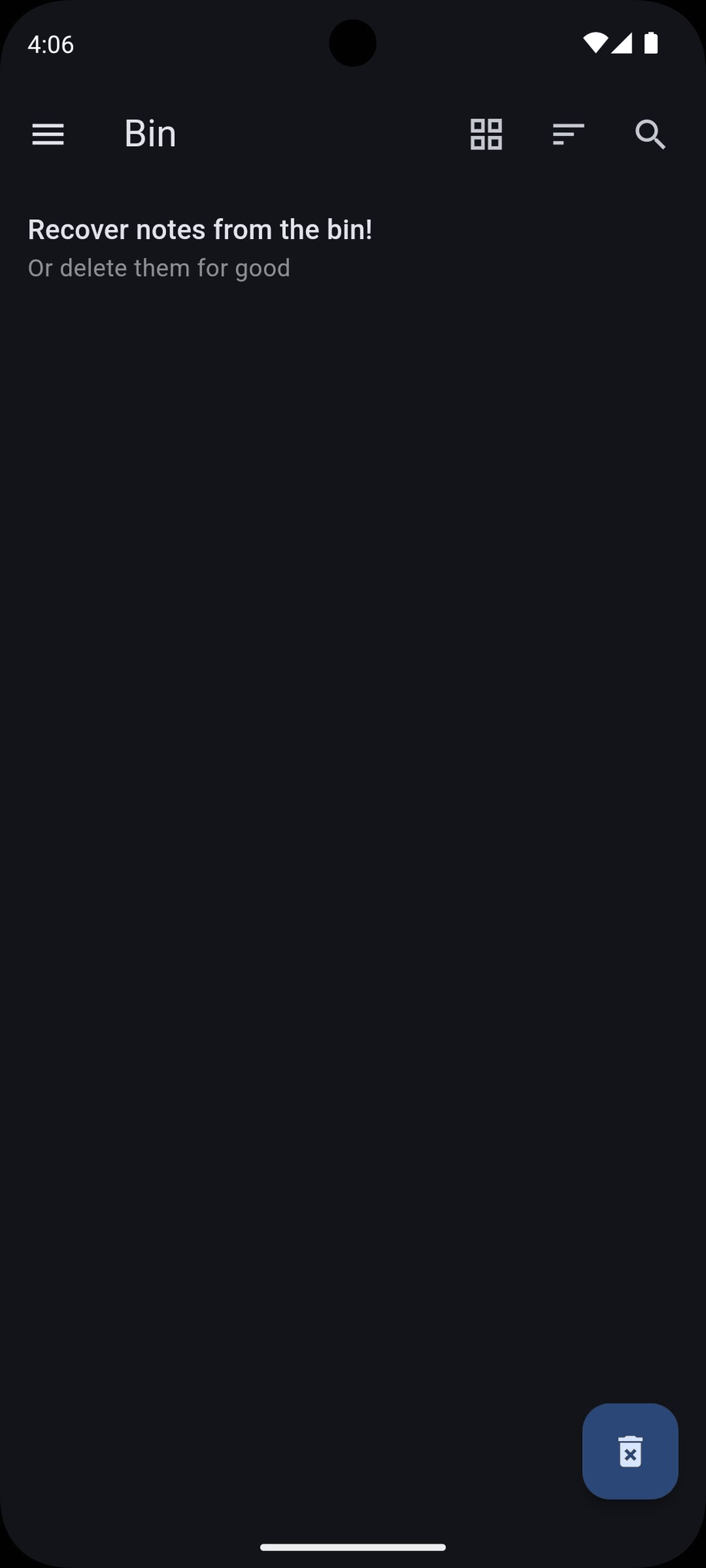 Material Notes screenshot