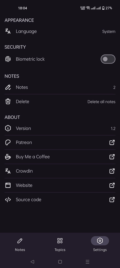 Nex Notes screenshot
