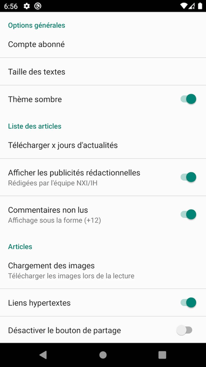 Next Actualités informatiques screenshot