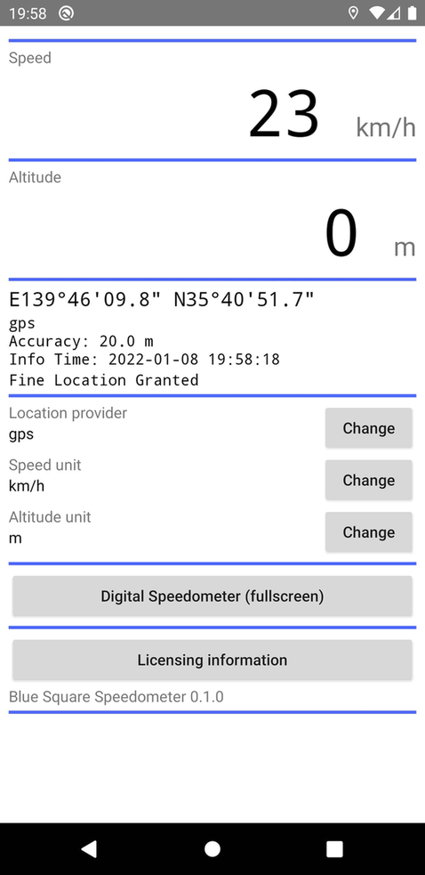 Stateful Speedometer screenshot