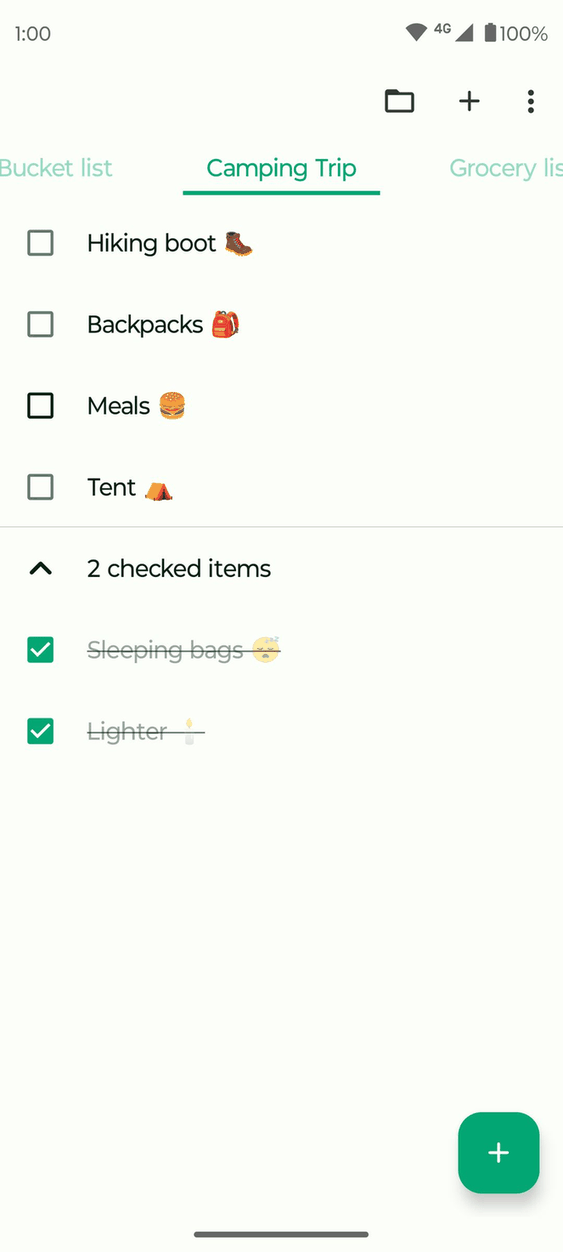 Fossify Notes screenshot