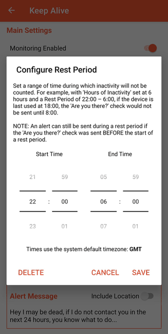 Keep Alive screenshot