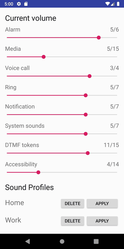 Volume Control screenshot