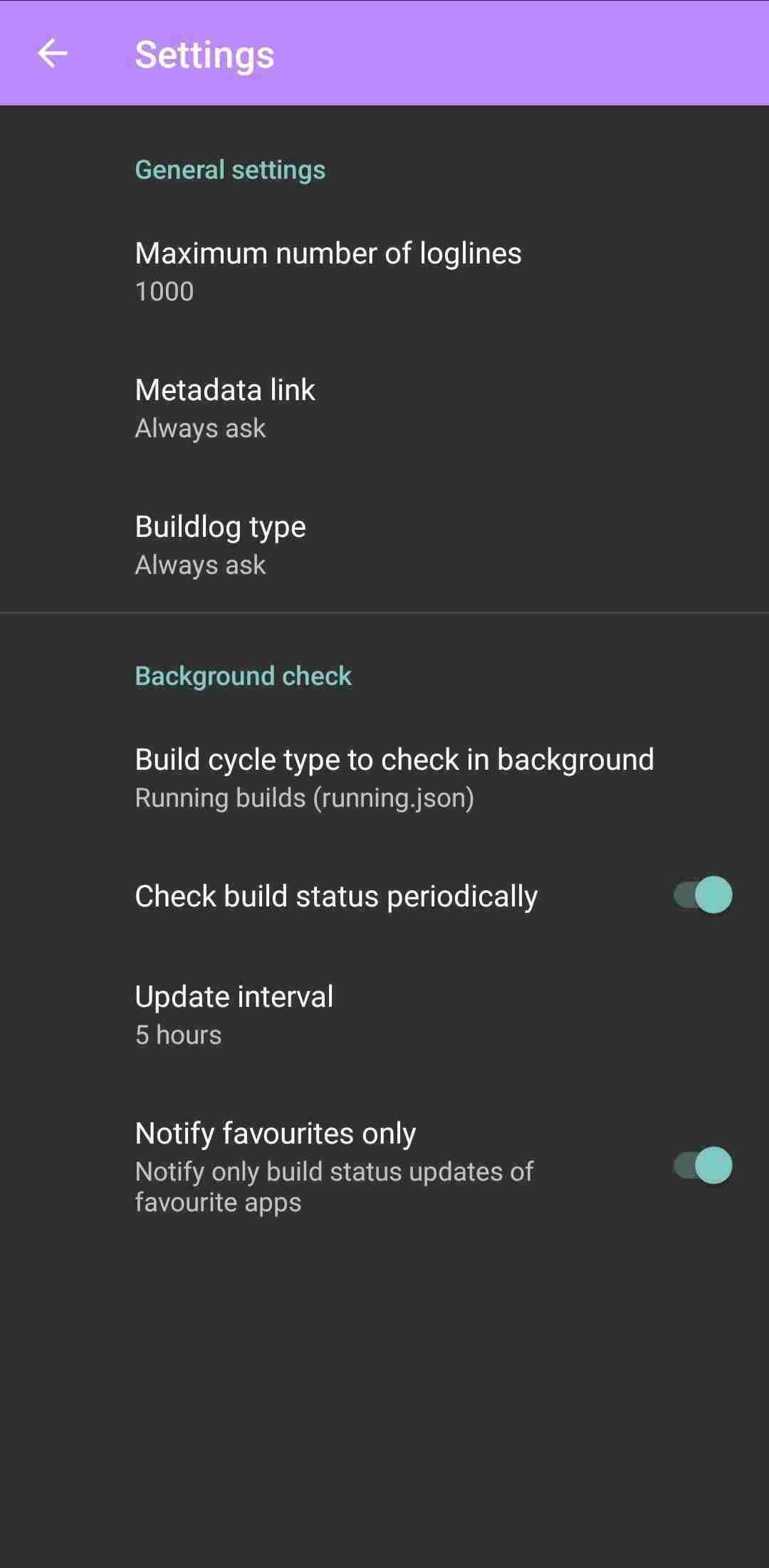 F-Droid Build Status screenshot
