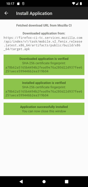 FFUpdater screenshot