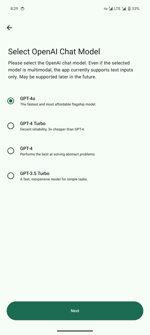 GPTMobile screenshot