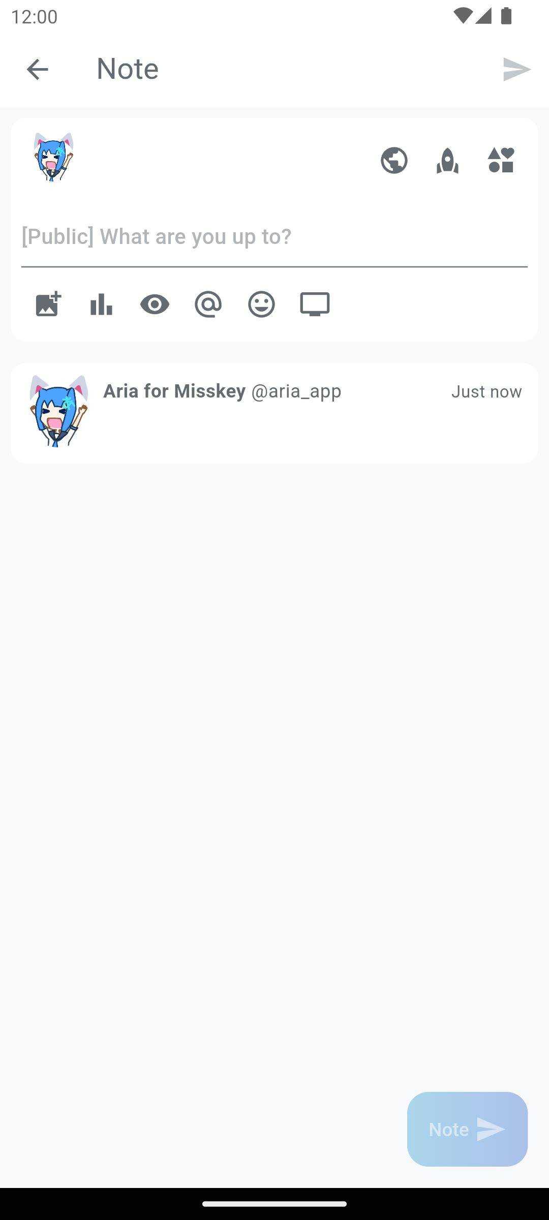 Aria for Misskey screenshot