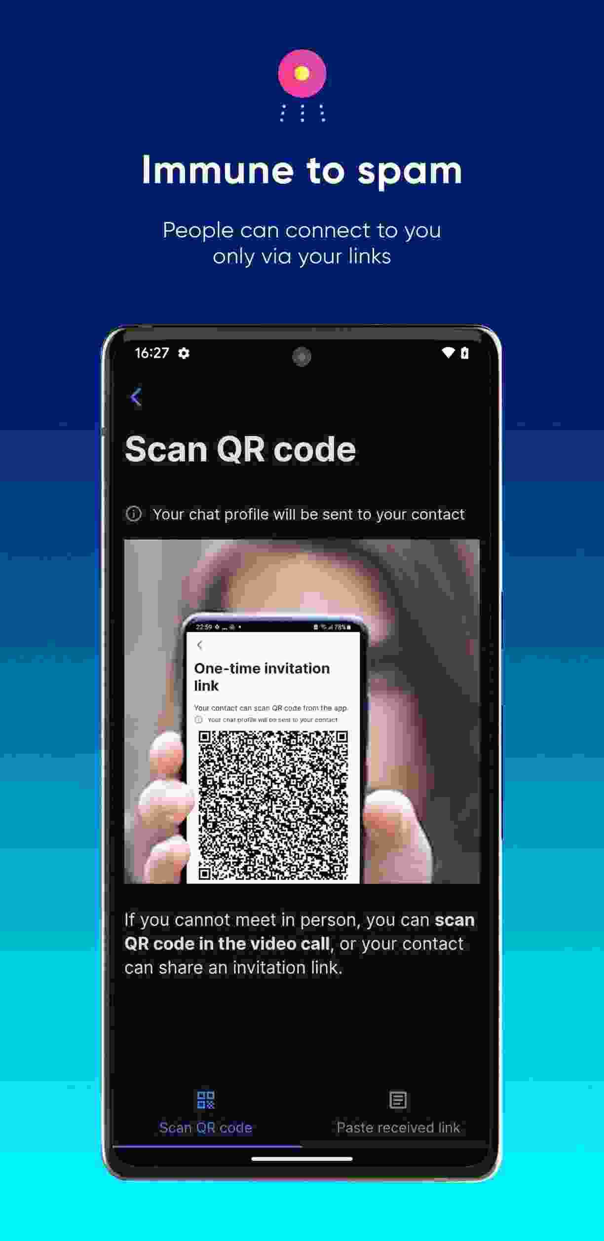 SimpleX Chat screenshot