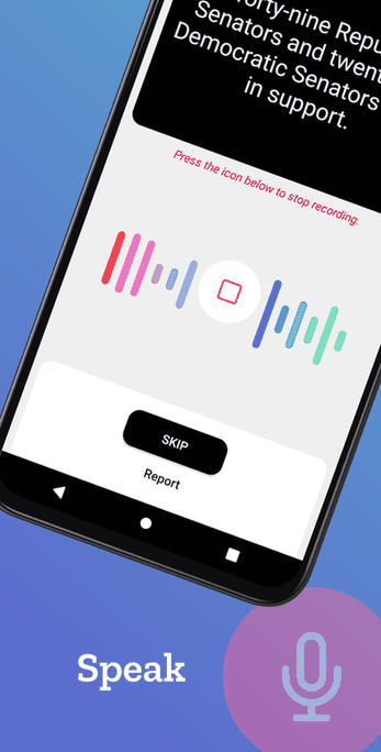 Donate your voice: CV Project screenshot