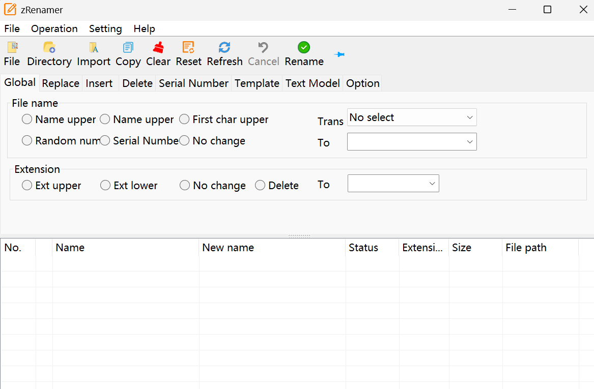 zRenamer screenshot