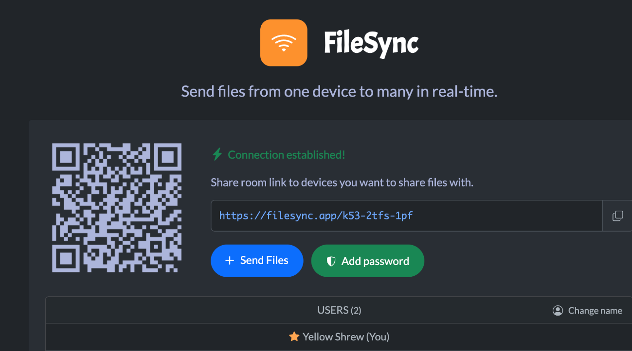 PrivateLink Share screenshot
