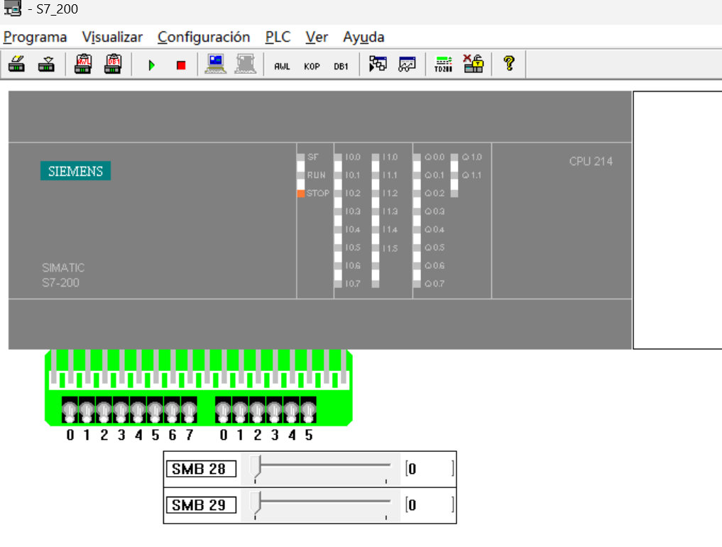 Siemens S7-200 SMART Simulation PLC Software screenshot