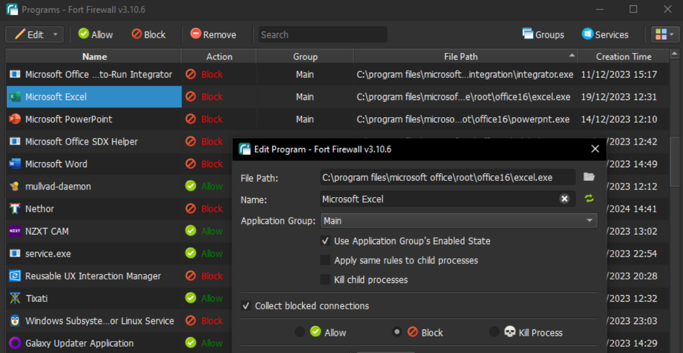 NetWall Secure screenshot
