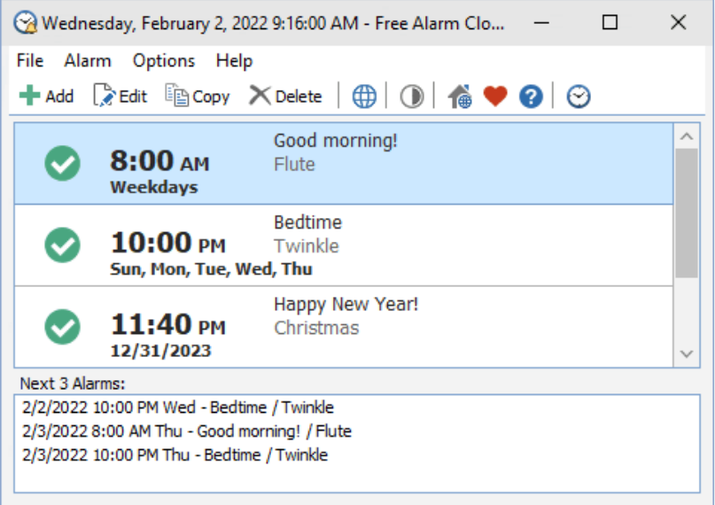 Free Alarm Clock screenshot