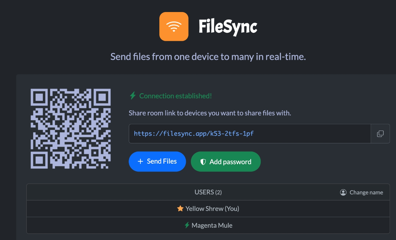 SecureSync Hub screenshot