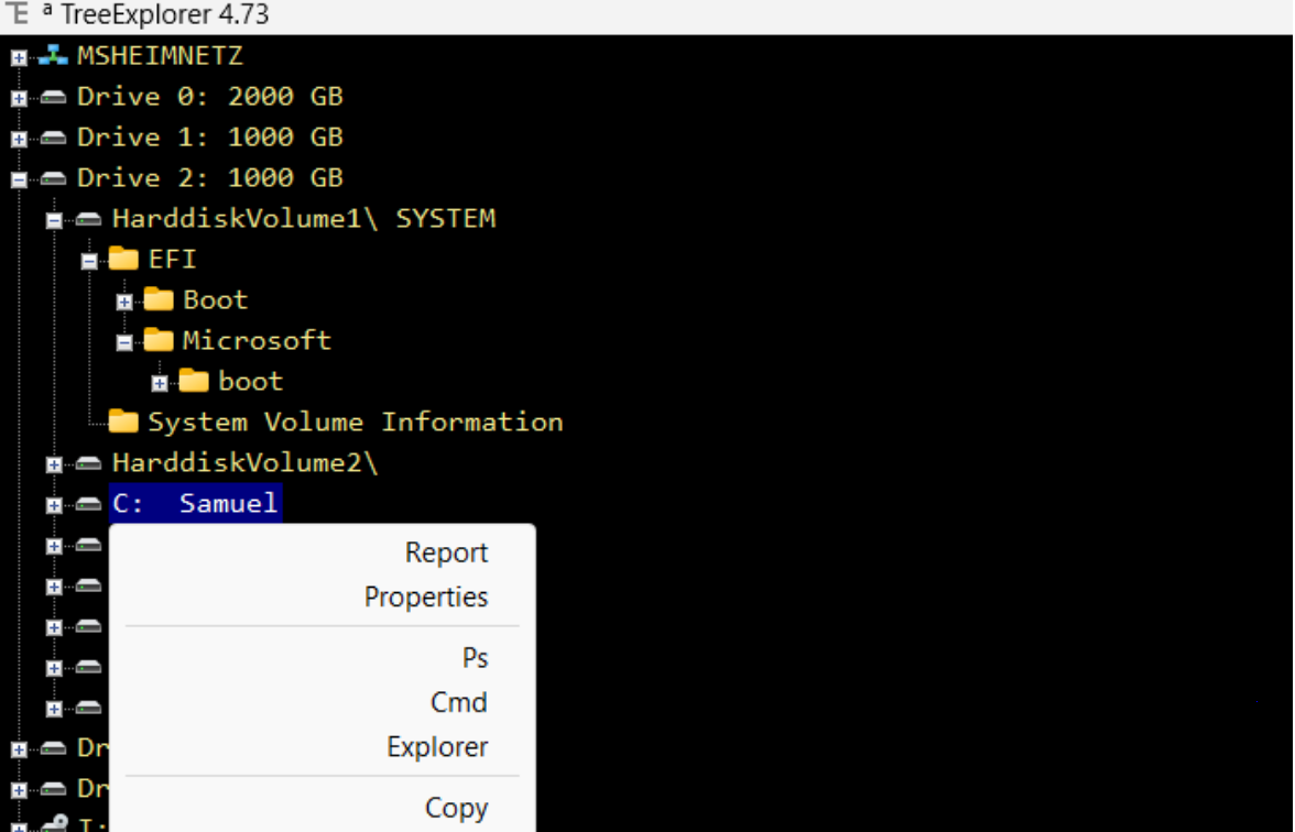 TreeExplorer screenshot