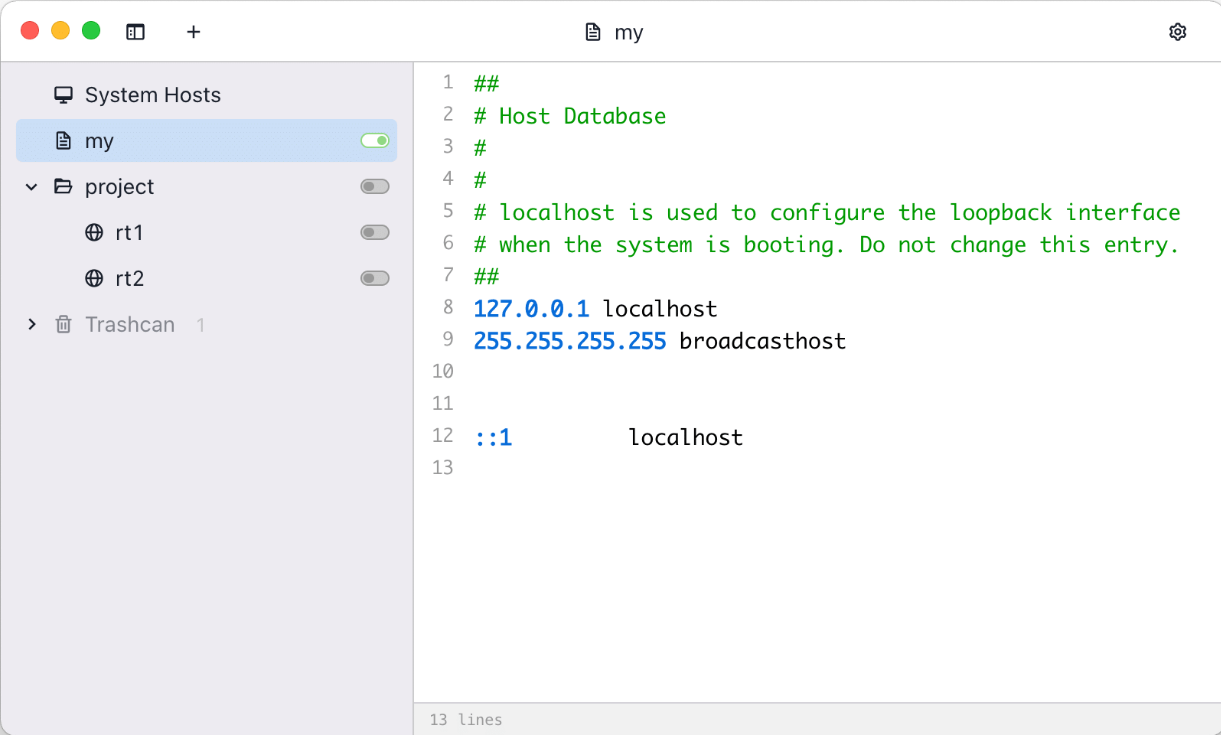 SwitchHosts screenshot
