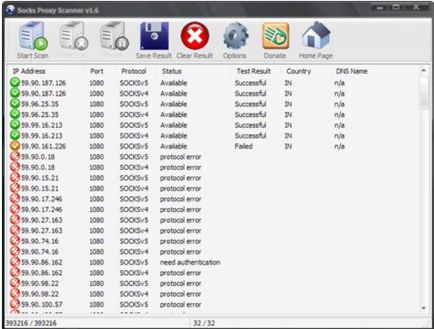 Ultra Proxy Scanner screenshot