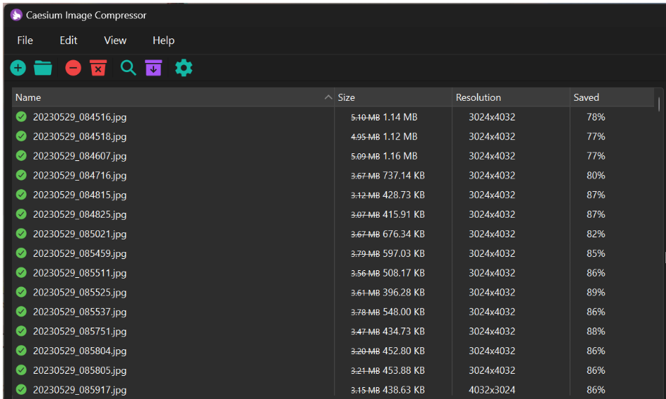 CompactPix screenshot