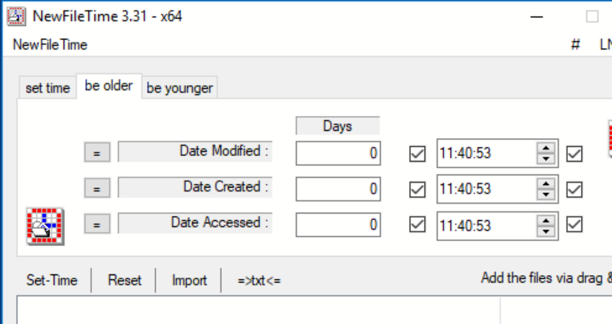 NewFileTime screenshot