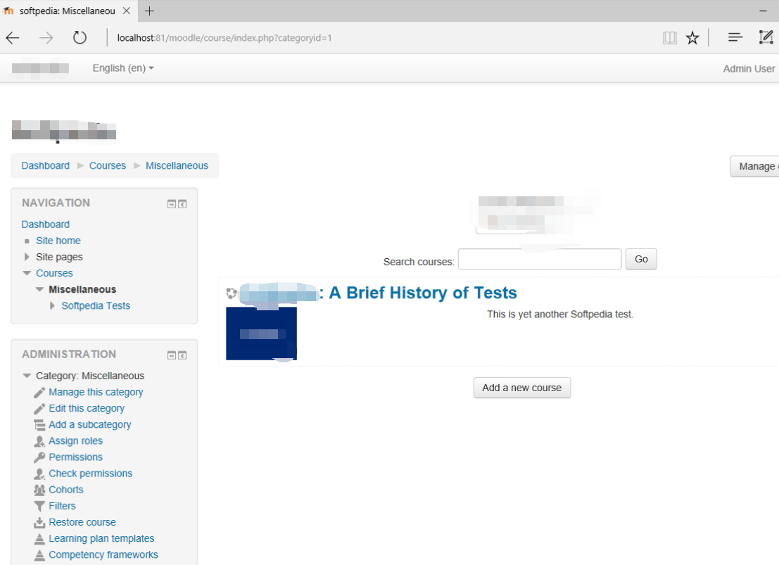 BitNami Moodle LMS screenshot